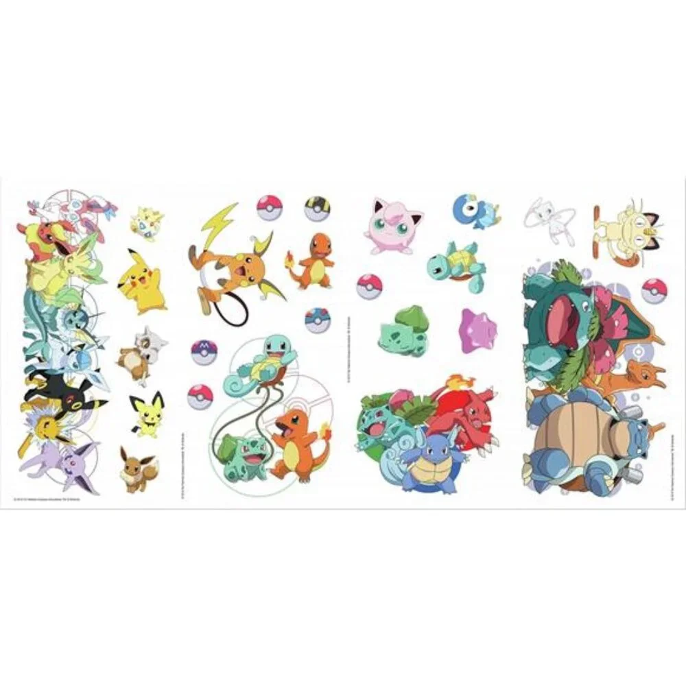 Peel Stick Wall Decals Kids Characters Removable Repositionable Large Set